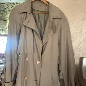 Tan trench coat